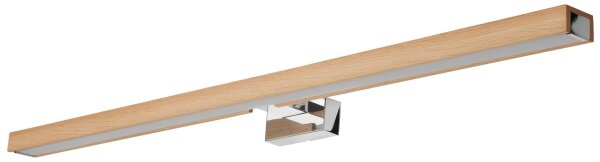 Brilagi-LED Лампа за огледало в баня WOODY MIRROR LED/15W/230V IP44 дъб/хром