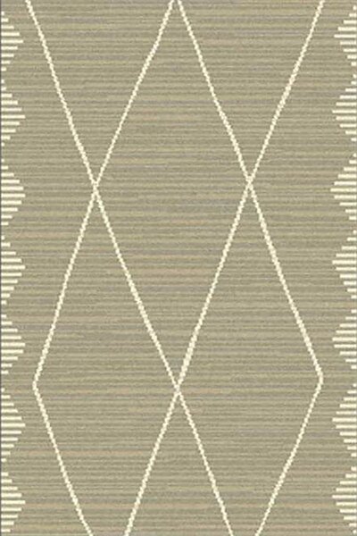 Мек кафяв килим Сканди бохо - 120/160