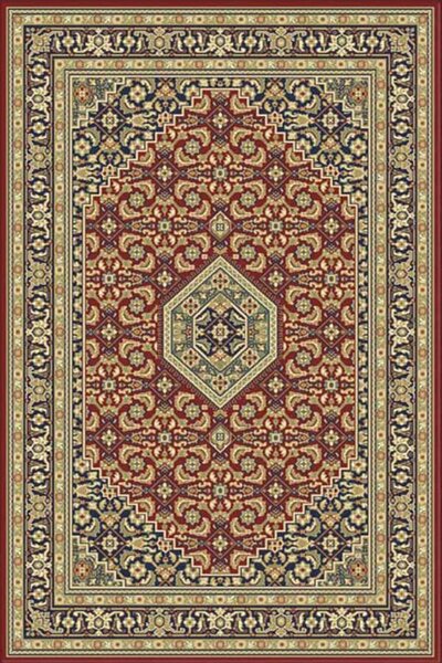 Персийски килим Атлас в червено - 90/250