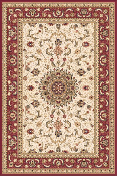 Персийски килим Атлас с червена рамка - 160/230