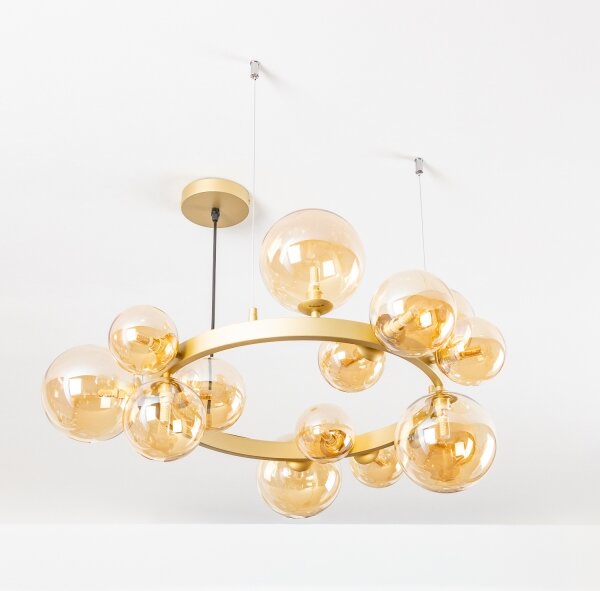 Brilagi - LED Пендел MILLA 15xG9/3W/230V златист