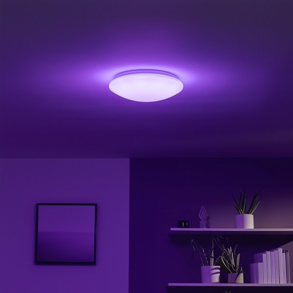 Eglo 33219 - RGB LED таванно осветително тяло GIRON-C LED/17W/230V Ø30 см, бяло