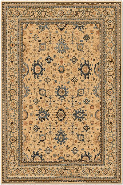 Вълнен килим Антик в бежово - 120/145