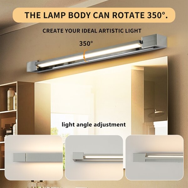 Brilagi-LED Огледало за баня с осветление AQUA LINE LED/18W/230V 60 cm IP44 лъскав хром