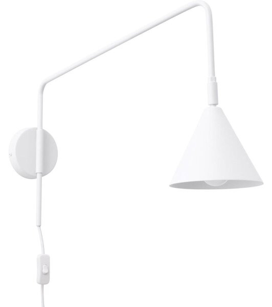Sollux SL.1696 - Аплик NOX 1xE14/10W/230V бял