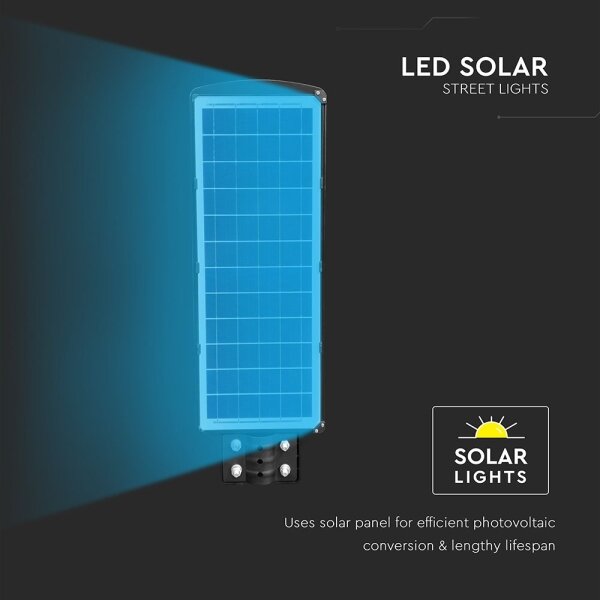 LED соларна улична лампа 12W, 6000K, IP65, 10000mAh с дистанционно
