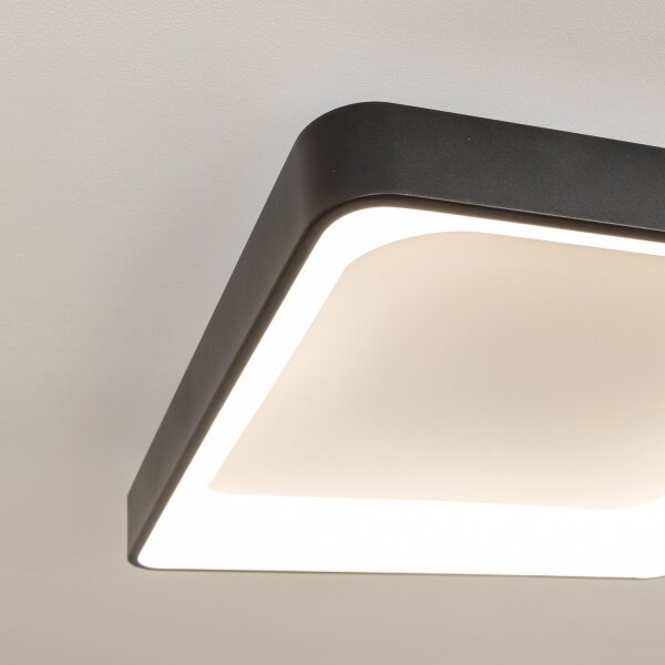 Brilagi - димируемо LED таванно осветително тяло FALCON II LED/125W/230V 60x60 cm черно + дистанционно управление