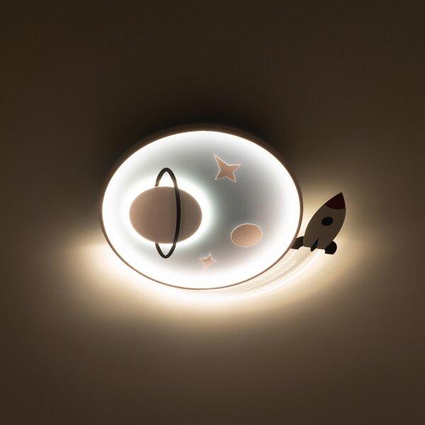 Brilagi -LED Детско таванно осветително тяло STARSHIP LED/64W/230V 3000/4500/6000K синьо