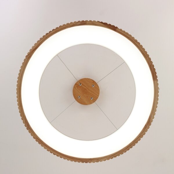 Brilagi - LED полилей на кабел FALCON WOOD MODERN, LED 40W/230V, Ø 60 см, дървен
