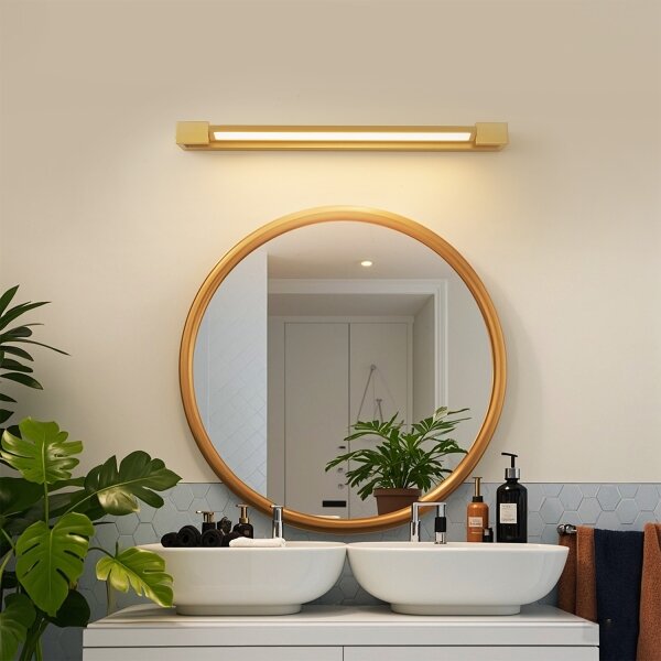 Brilagi-LED Огледално осветление за баня AQUA LINE LED/18W/230V 60 cm IP44 златисто