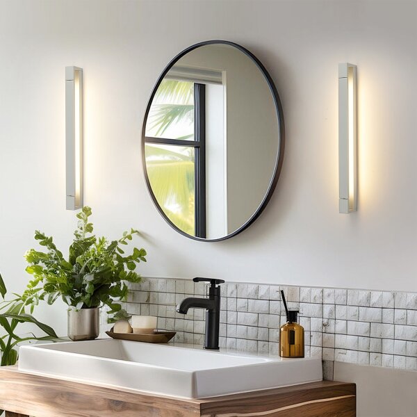 Brilagi-LED Осветително огледало за баня AQUA LINE LED/18W/230V 60 cm IP44 матов хром