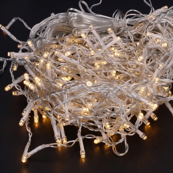 Brilagi - LED външна гирлянда, 200 LED, 8 режима, 13 m, IP44, топло бяло