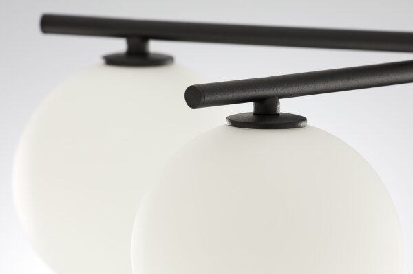 Jupiter 2049 - Полилей за директен монтаж PRATO 5xG9/14W/230V черно/бяло