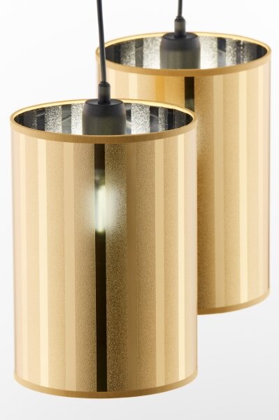 Jupiter 2091 - Полилей на кабел CORTINA 2xE27/15W/230V златен/черен