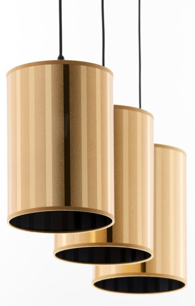 Jupiter 2092 - Полилей на кабел CORTINA 3xE27/15W/230V златист/черен