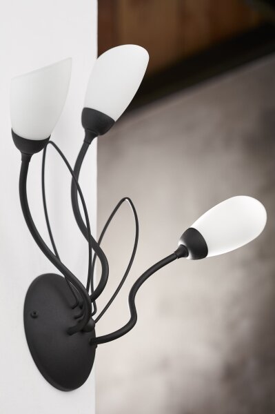 Jupiter 2059 - Стенно осветително тяло GLORIOSA 3xG9/14W/230V, черно
