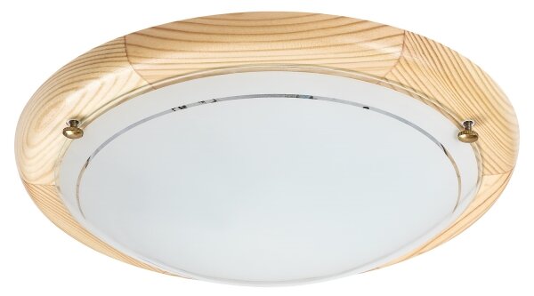 Brilagi - Плафон ORBIS 1xE27/60W/230V, Ø 30 см, борова дървесина