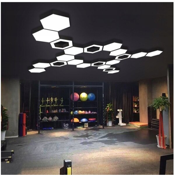 LED полилей на кабел LED/20W/230V черен