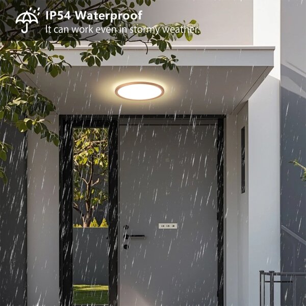 Brilagi - LED таванно осветително тяло за баня ULTRA SLIM LED/18W/230V Ø 30 см розово злато IP54