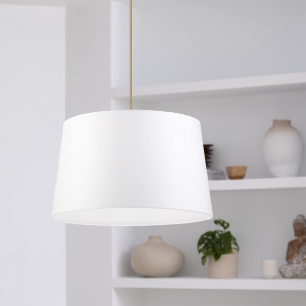 Полилей на кабел AIDA, 1xE27/60W/230V, Ø 35 cm, дъб/кафяв/бял