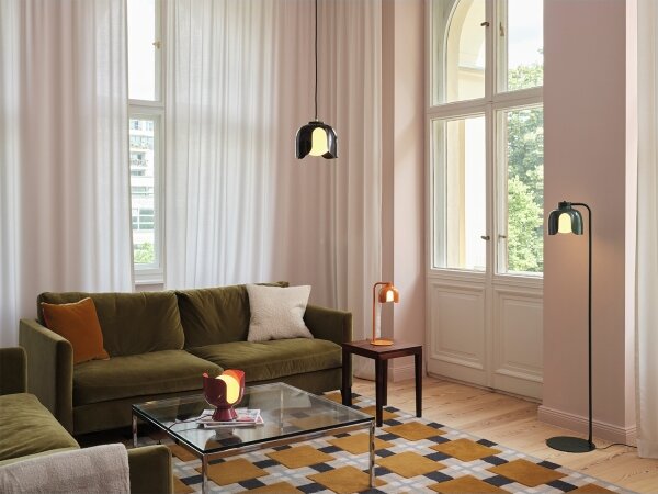 Osram - Подова лампа DECOR COROLLE 1xE27/15W/230V зелена
