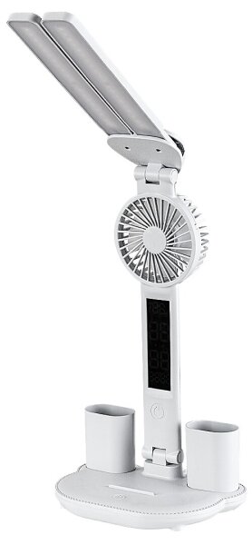 Rabalux 74030 - Димируема LED настолна лампа с вентилатор NOVILO LED/7W/5V