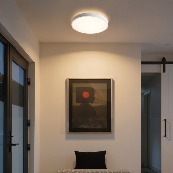 Brilagi - LED димируемо осветително тяло GLASS POOL DOUBLE LED/48W/230V 40 см бяло + дистанционно управление