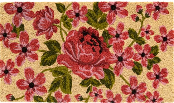 Кокосова изтривалка Рукопринт рози 45/75 - 45/75