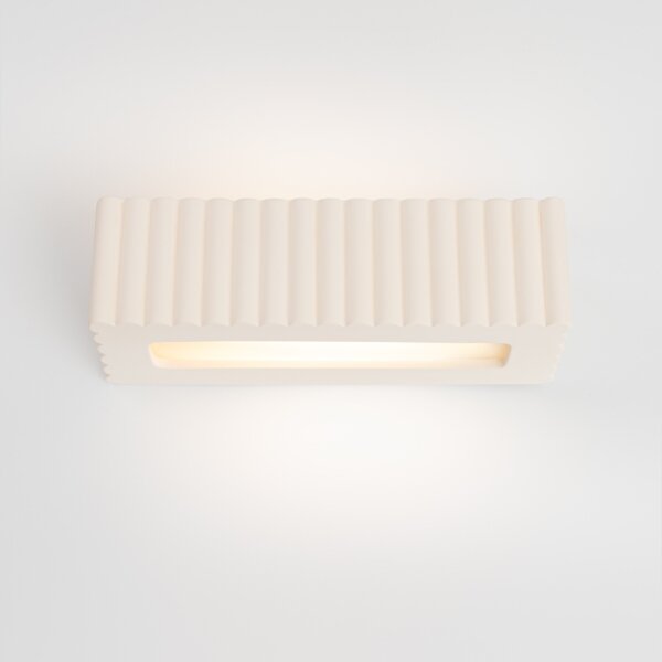 Sollux SL.1885 - Стенно осветително тяло RIGATA 1xE27/15W/230V керамика/бяло