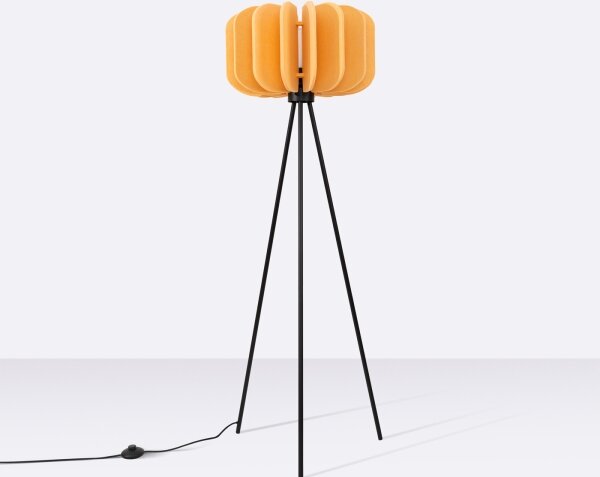 Sollux SL.1864 - Подова лампа MULA 1xE27/15W/230V жълта