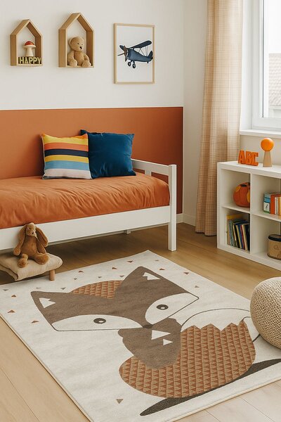 Детски килим Trend с оранжева лисичка - 120/180