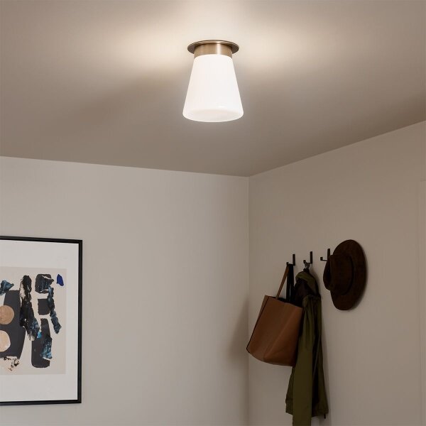 Kichler KL-ALBERS-F-T-CPZ - таванно осветително тяло ALBERS 1xE27/40W/230V, диаметър 21,6 см, бронзово