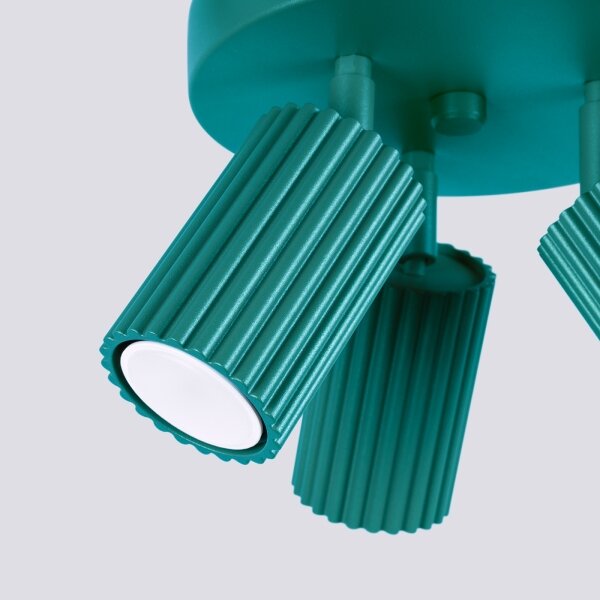 Brilagi - LED точково осветително тяло CRESTO 3xGU10/10W/230V тюркоаз