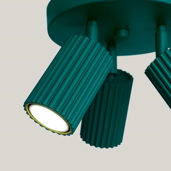 Brilagi - LED точково осветително тяло CRESTO 3xGU10/10W/230V тюркоаз