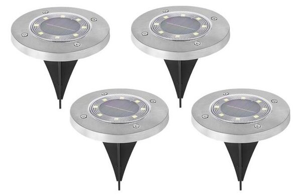 Комплект от 4 LED соларни лампи CLAVO LED/1xAAA 4000K IP44 300 mAh