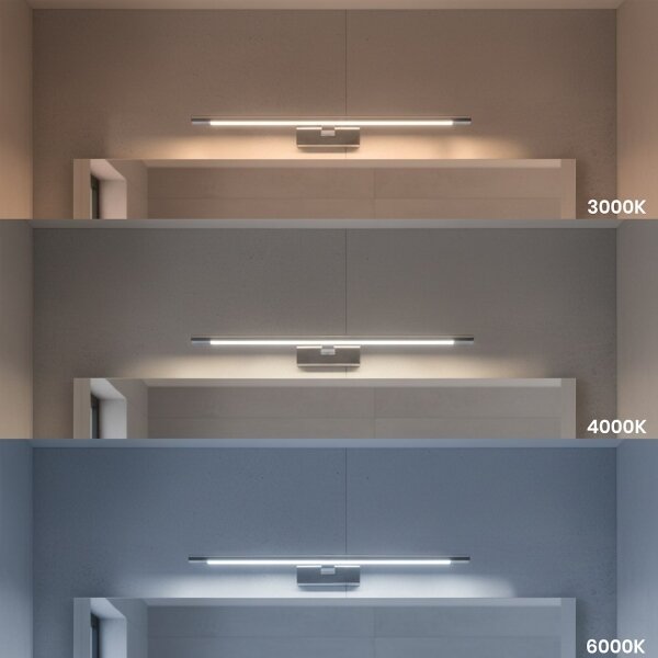 LED осветление за огледало за баня KLIMT LED/12W/230V 3000/4000/6000K 60 см IP44 лъскав хром