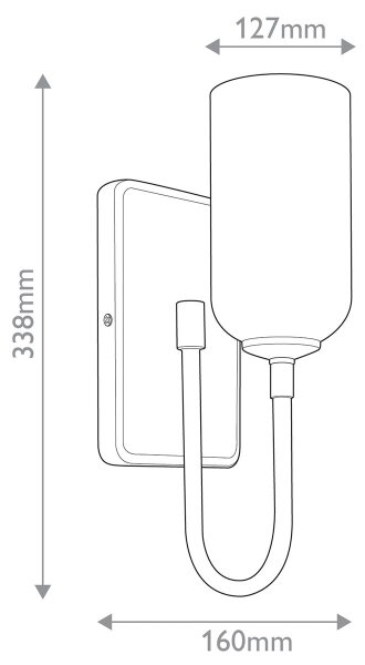 Kichler KL-SOLIA-1W-BNB - LED осветително тяло за баня SOLIA 1xG9/3W/230V IP44 хром
