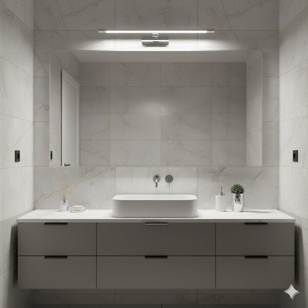 LED осветление за огледало за баня KLIMT LED/12W/230V 3000/4000/6000K 60 см IP44 лъскав хром