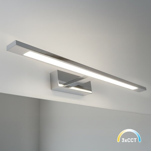 LED осветление за огледало за баня KLIMT LED/12W/230V 3000/4000/6000K 60 см IP44 лъскав хром