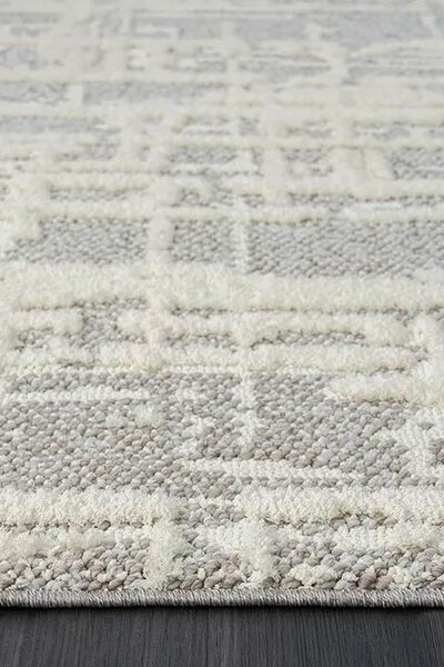 Супер мек структуриран килим Wool в бежово - 160/230