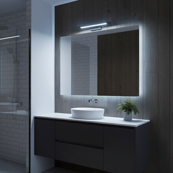 LED осветление за огледало за баня KLIMT LED/8W/230V 3000/4000/6000K 40 см IP44 черно
