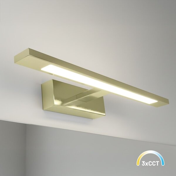 LED осветление за огледало за баня KLIMT LED/8W/230V 3000/4000/6000K 40 cm IP44 златисто