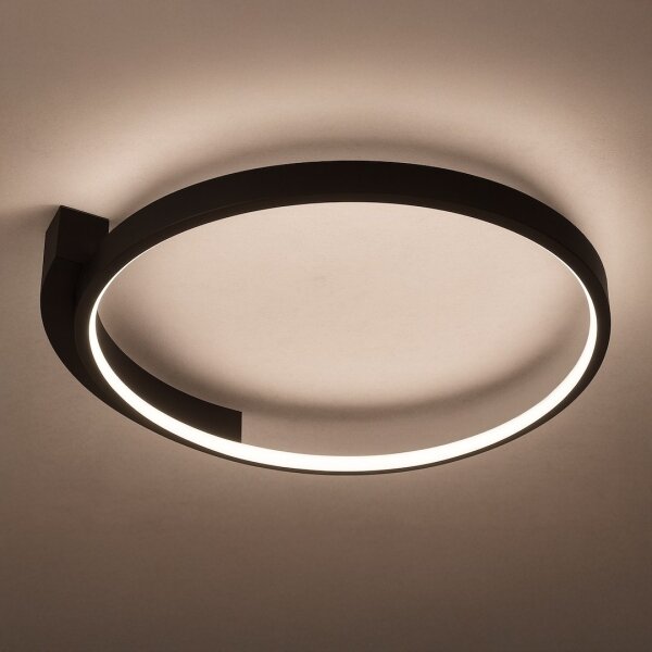 LED таванно осветително тяло LUNA LED/18W/230V Ø 42,5 см, черно