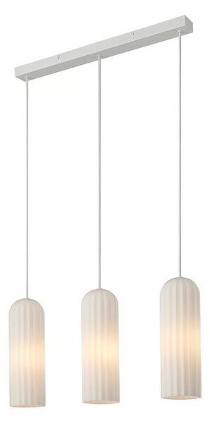 Nordlux - Полилей на кабел MIELLA 3xE27/25W/230V бял