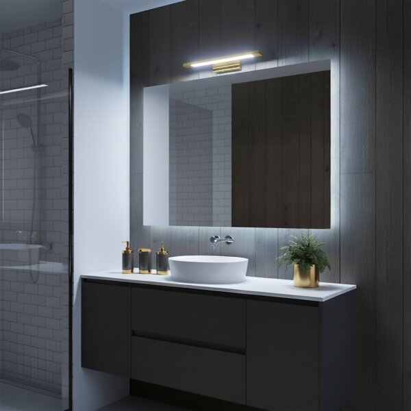 LED осветление за огледало за баня KLIMT LED/8W/230V 3000/4000/6000K 40 cm IP44 златисто