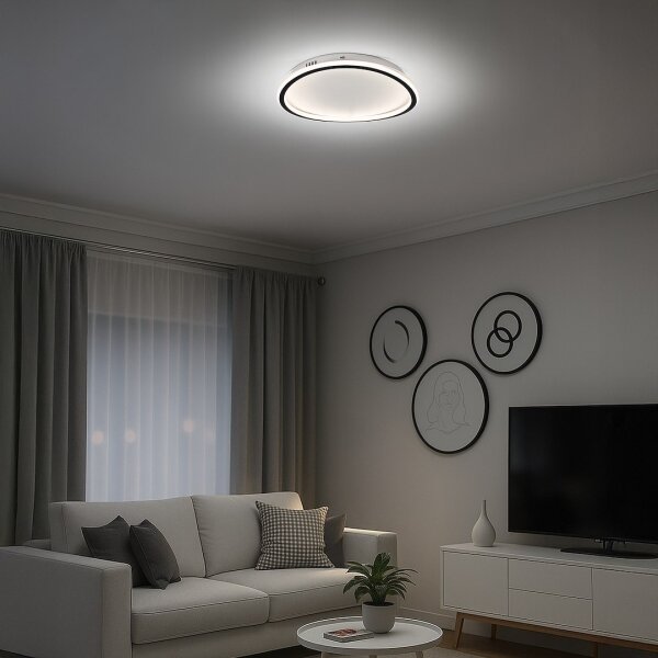 LED плафон CALI LED/30W/230V Ø 40 см черен