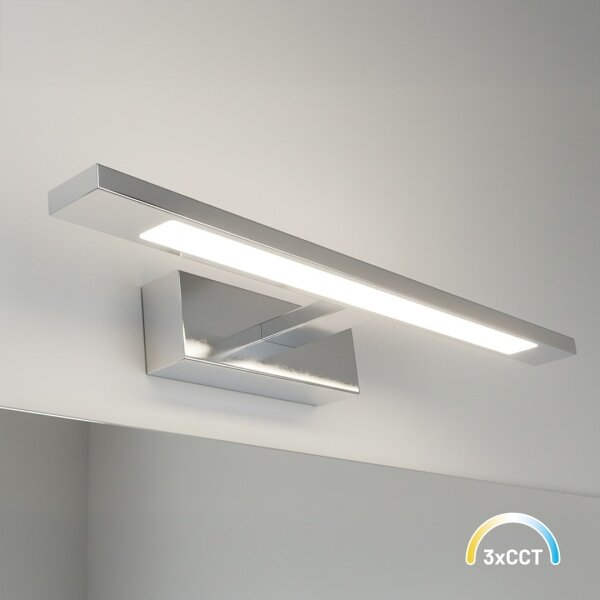 LED осветление за огледало за баня KLIMT LED/8W/230V 3000/4000/6000K 40 cm IP44 лъскав хром