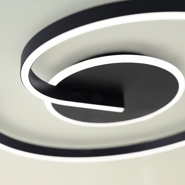 LED таванна лампа LORENZO LED/22W/230V Ø 50 см, черна