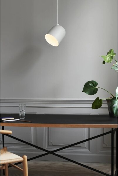 DFTP by Nordlux - Висяща лампа на кабел ANGLE 1xE27/25W/230V в бял цвят