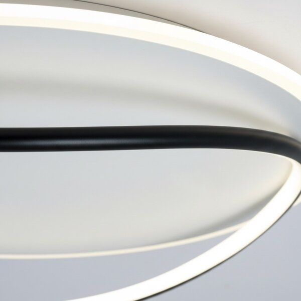 Таванно LED осветително тяло HALO, 38W, 230V, Ø 50 см, черно
